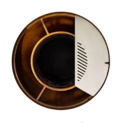 Edelstahl-Feuerstelle 'TRIA', Rost, 100 X 55 X 100 Cm -Gartentopf Geschäft 3920100752 Feuerstelle TRIA rost ca100x55x100cm 7 125234