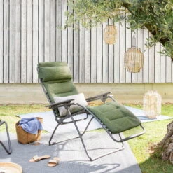 Lafuma Relaxsessel Futura XL, Stahlrohr/BeComfort ® -Gartentopf Geschäft 3930400996 Relaxsessel Futura XL Be Comfort Olive 3 105740