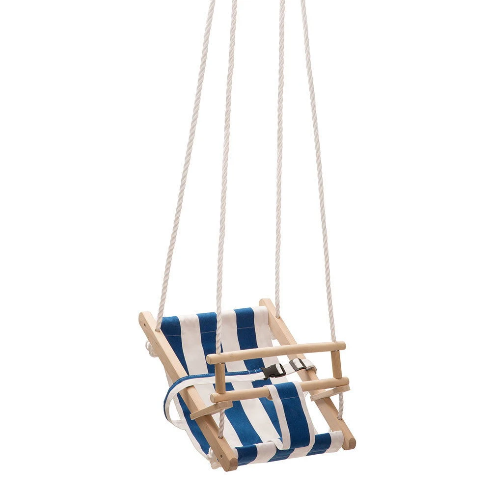 Schaukelsitz "Bambini" Blau-weiß Gestreift 3 Schaukelsitz "Bambini" Blau-weiß Gestreift