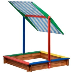 Sandkasten Inkl. Dach, Bunt, 120 X 120 X 120 Cm 11 Sandkasten Inkl. Dach, Bunt, 120 X 120 X 120 Cm -Gartentopf Geschäft 3940100136 Sandkasten inkl Dach 4 106183