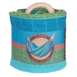 LA SIESTA Kingsize Familien-Hängematte Flora Curacao, Aus Bio-Baumwolle -Gartentopf Geschäft 3940200267 Kingsize Haengematte Flora curacao BioBaumwolle 05 47137