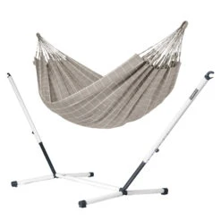 LA SIESTA Doppel-Hängematte Brisa, Almond, Outdoor Material, Bis 160 Kg, Wetterfest -Gartentopf Geschäft 3940200281 Doppel Haengematte Brisa almond Outdoor Material 4 61236