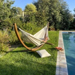 LA SIESTA Hängematte 'Modesta', Latte -Gartentopf Geschäft 3940200335 Doppel Haengematte Modesta Latte Bio Baumwolle 2 106105