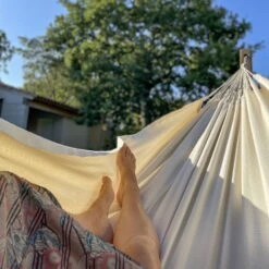 LA SIESTA Hängematte 'Modesta', Latte -Gartentopf Geschäft 3940200335 Doppel Haengematte Modesta Latte Bio Baumwolle 3 106107