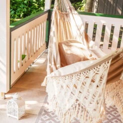 LA SIESTA Kingsize Hängematte 'Bossanova', Muscade -Gartentopf Geschäft 3940200350 Kingsize Haengematte Bossanova Muscade Bio Baumwolle 3 106163