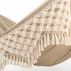 LA SIESTA Kingsize Hängematte 'Bossanova', Muscade -Gartentopf Geschäft 3940200350 Kingsize Haengematte Bossanova Muscade Bio Baumwolle 4 106164