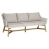Best Lounge-Couch "Paterna" 3-Sitzer, Mit Auflage -Gartentopf Geschäft 3950100795 LoungeCouch Paterna 3Sitzer Teakholz inkl Auflage 34739