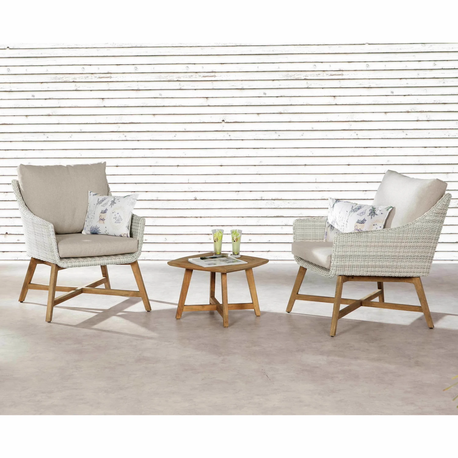 Best Lounge-Sessel "Paterna" Aus Teakholz, Mit Auflage 5 Best Lounge-Sessel "Paterna" Aus Teakholz, Mit Auflage – Bild 3