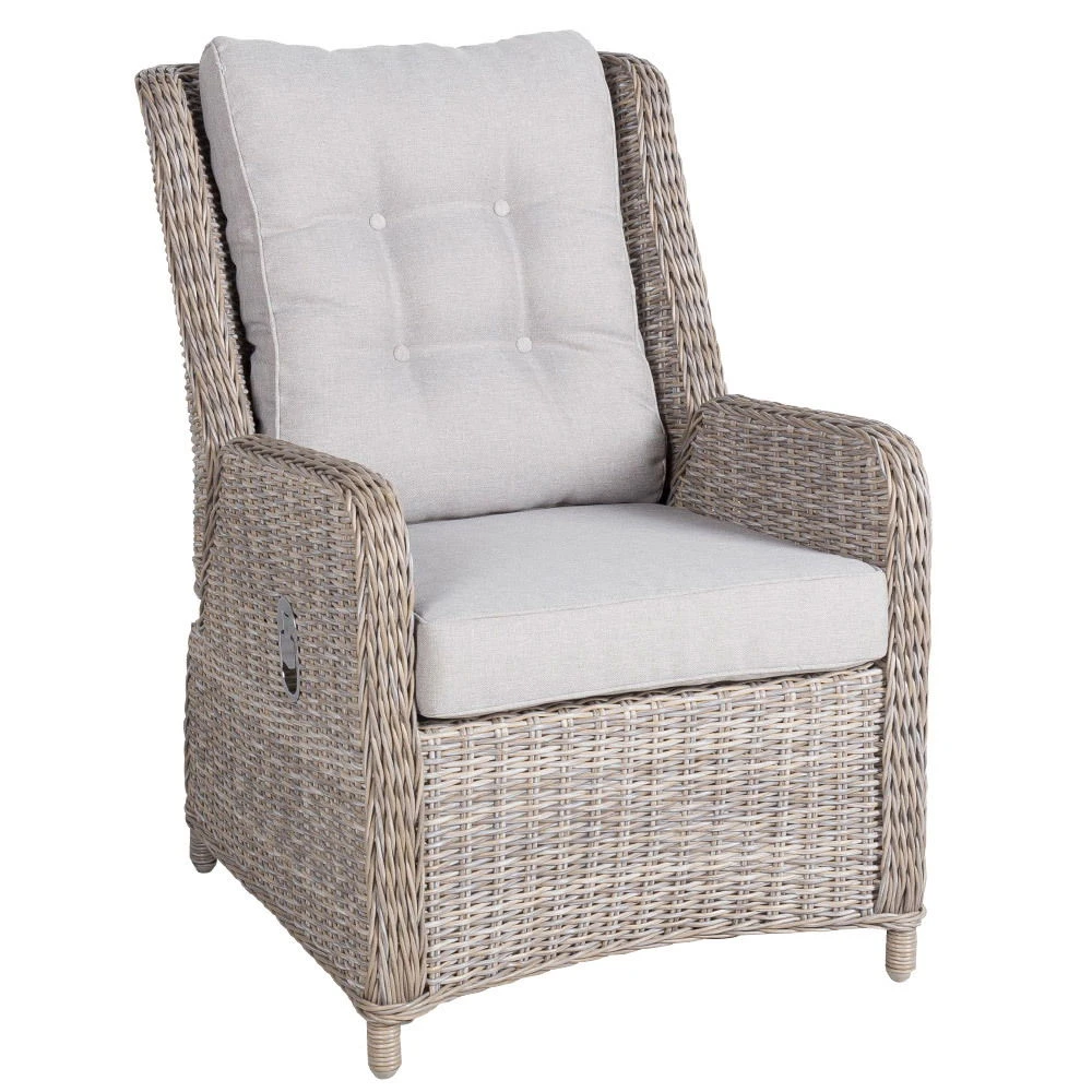 Kölle Geflecht-Sessel 'Heidelberg' Rattanbraun, Verstellbar, Inkl. Auflage 3 Kölle Geflecht-Sessel 'Heidelberg' Rattanbraun, Verstellbar, Inkl. Auflage