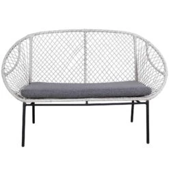 Sitzmöbelgruppe 'Nairobi' Inkl. Auflagen, 4-teilig, Grau -Gartentopf Geschäft 3950101014 Alu Geflechtgruppe Nairobi 4tlg grau inkl Kissen 2 86025