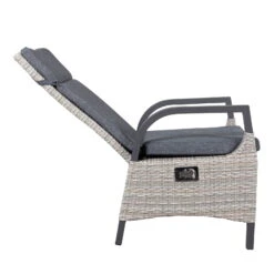 Geflechtsessel 'Westerland', Grau -Gartentopf Geschäft 3950101019 Geflechtsessel Westerland Koelle grau 35 102374