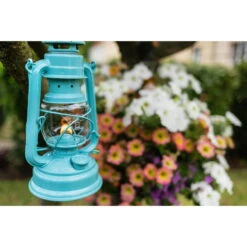 Feuerhand Sturmlaterne 'Baby Special 267', Grün, 26,5 X 13,5 X 15 Cm -Gartentopf Geschäft 3990100188 feuerhand sturmlaterne 3 121574