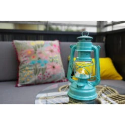 Feuerhand Sturmlaterne 'Baby Special 267', Grün, 26,5 X 13,5 X 15 Cm -Gartentopf Geschäft 3990100188 feuerhand sturmlaterne 4 121575