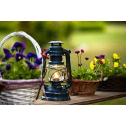 Feuerhand Sturmlaterne 'Baby Special 267', Grau, 26,5 X 13,5 X 15 Cm -Gartentopf Geschäft 3990100189 feuerhand sturmlaterne 4 121581