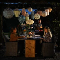 Solarlaterne 'Cylinder 18 Mandela', Petrol, Ø 18 X 33 Cm -Gartentopf Geschäft 72462 lumiz cover2 123927 8