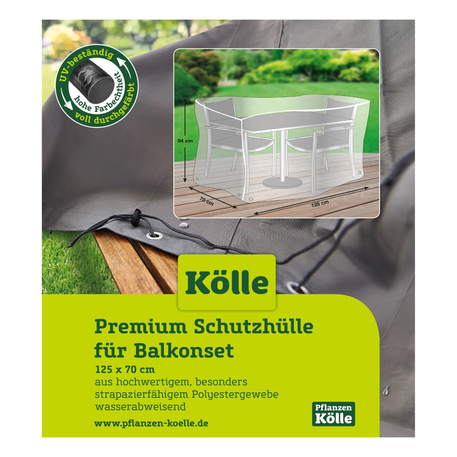 Kölle Premium Schutzhülle Für Balkonset 125x70 Cm 3 Kölle Premium Schutzhülle Für Balkonset 125x70 Cm